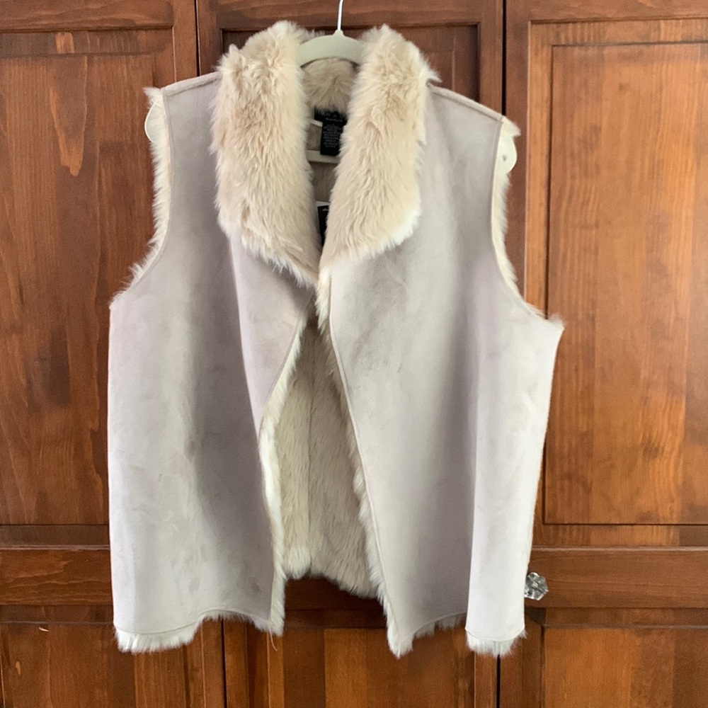 Faux Suede/Fur Vest